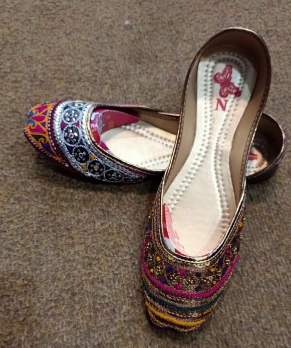 Stylish Handmade Tilla Work Khusa-Ladies TW-0103