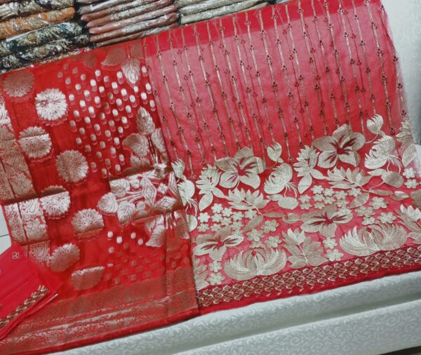 Organza Banarsi Embroidered Dress OED-03