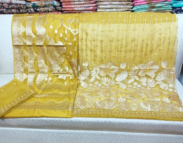 Organza Banarsi Embroidered Dress OED-018