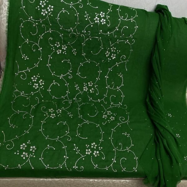 Silver Mukaish Work Dress SMW-030