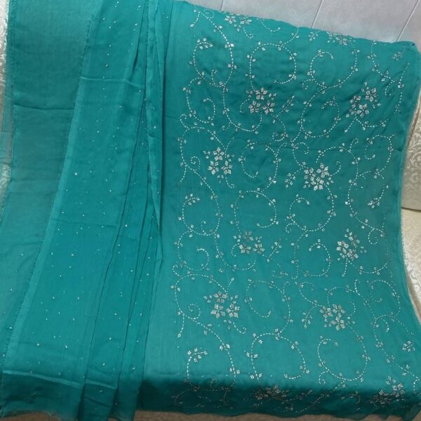 Silver Mukaish Work Dress SMW-033