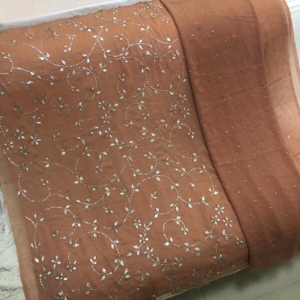 Silver Mukaish Work Dress SMW-006