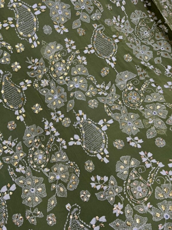 Tarkashi with Mukaish & Mirror Work Dress TMW-001